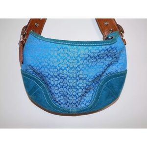 Blue coach purse. Small shoulder bag